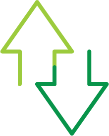 Up and down arrow icon